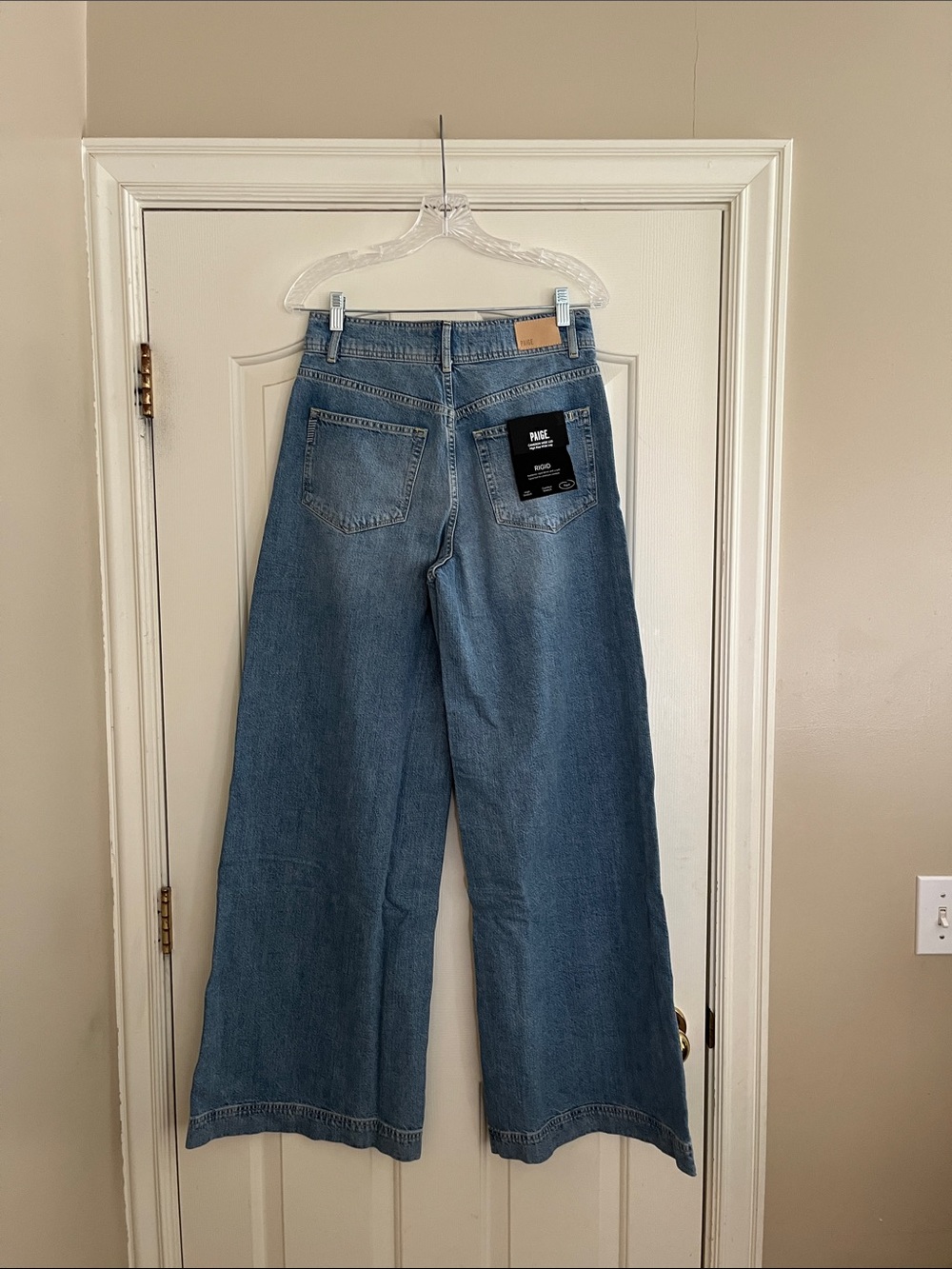 Paige Cameron Wide Leg Jean in Sunshine size 28 - Picture 3 of 4